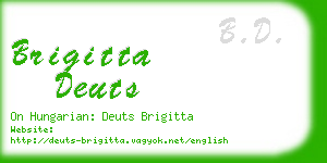 brigitta deuts business card